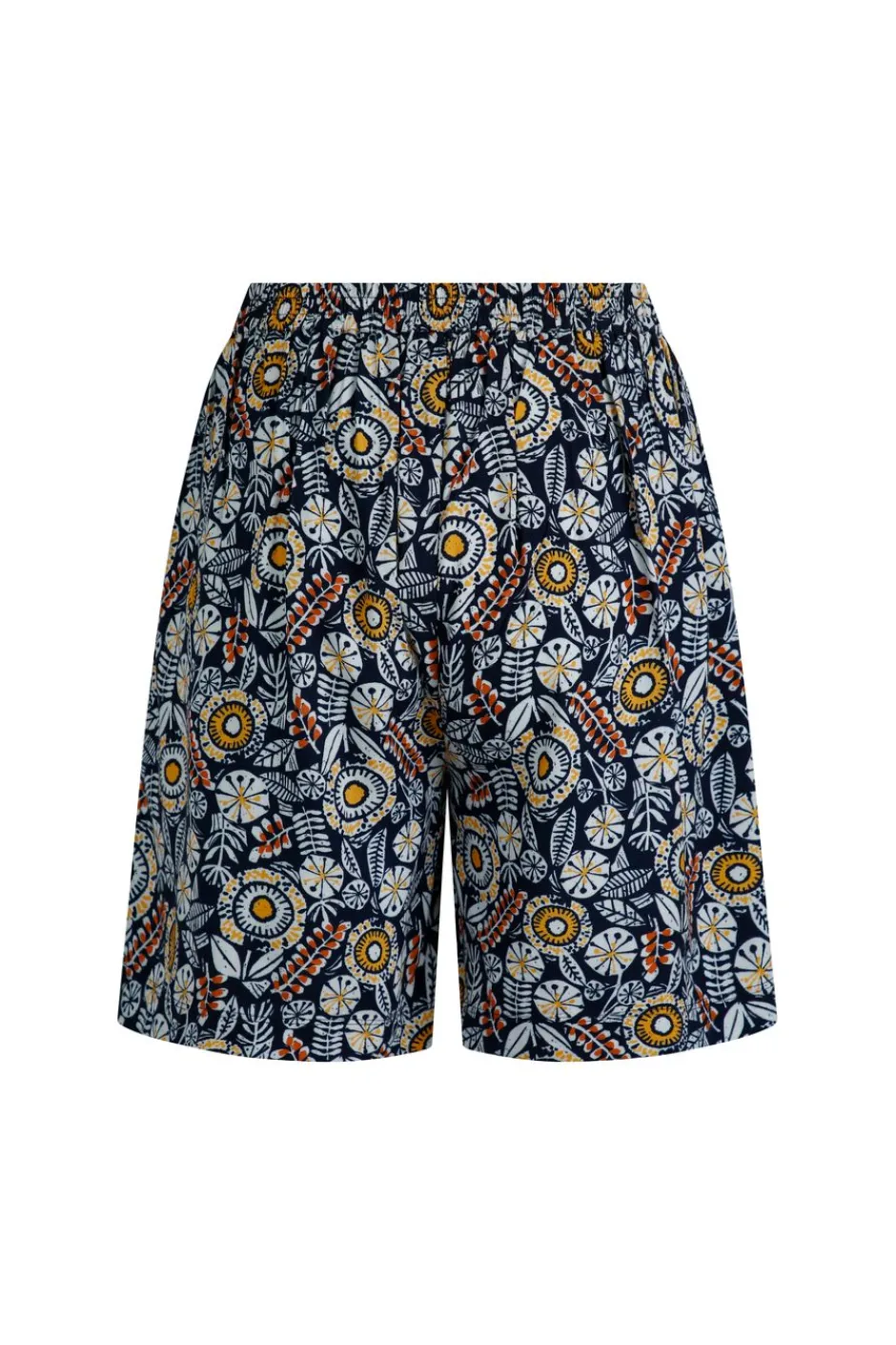 Weird Fish Shorts|Sundance Eco Viscose Printed Shorts Navy