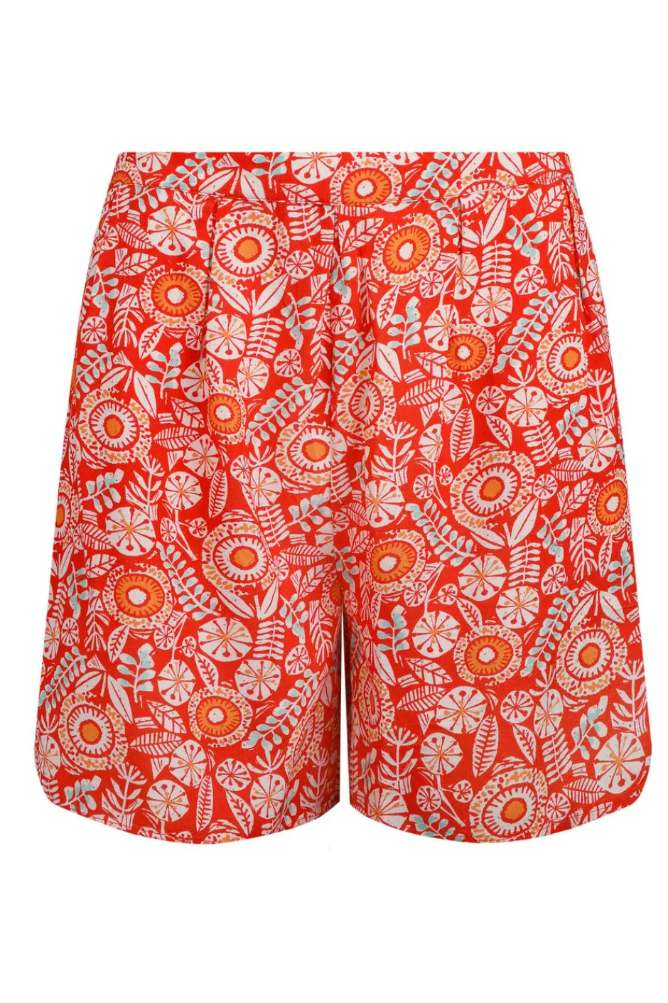 Weird Fish Shorts|Sundance Eco Viscose Printed Shorts Tango Red