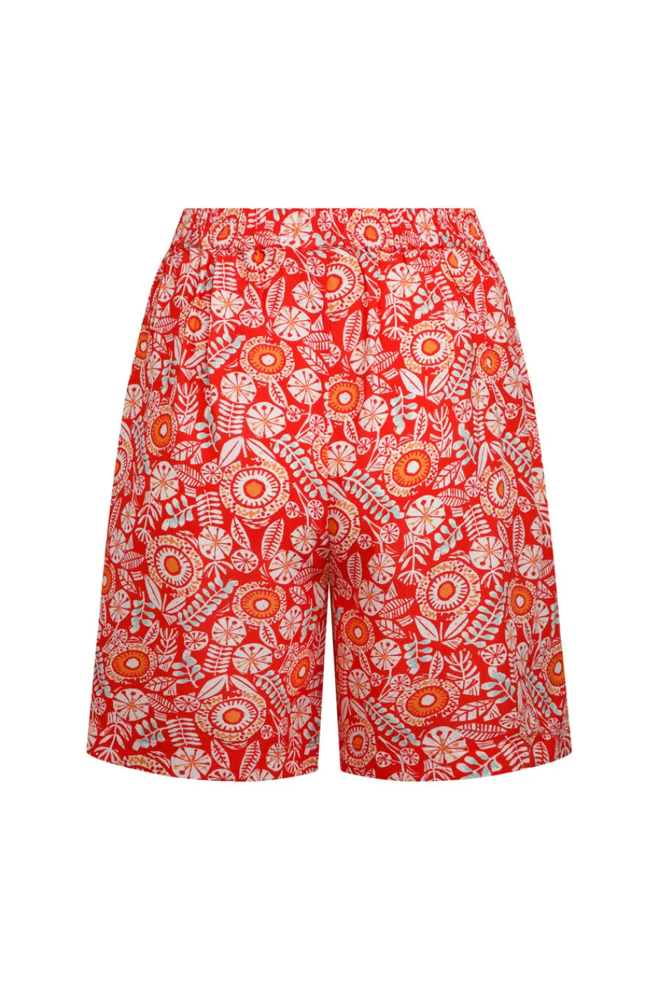 Weird Fish Shorts|Sundance Eco Viscose Printed Shorts Tango Red