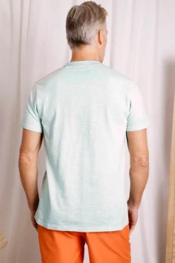 Weird Fish T-Shirts|Sunlight Washed Out Slub T-Shirt Blue Surf