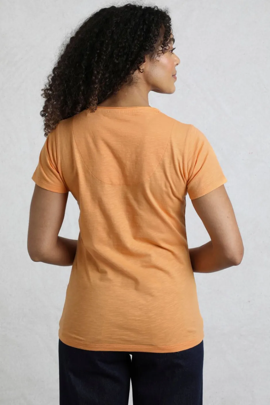 Weird Fish Tunics|Tops & T-Shirts|Sunset Palm Organic Cotton Graphic T-Shirt Mango