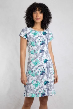 Weird Fish Dresses|Tallahassee Organic Jersey Dress Cream