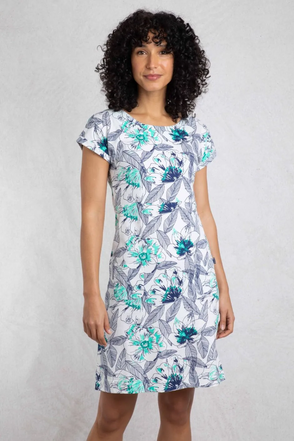 Weird Fish Dresses|Tallahassee Organic Jersey Dress Cream