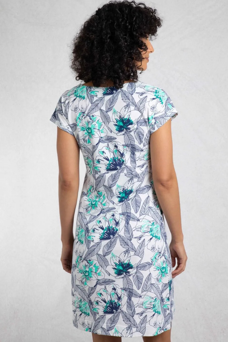 Weird Fish Dresses|Tallahassee Organic Jersey Dress Cream