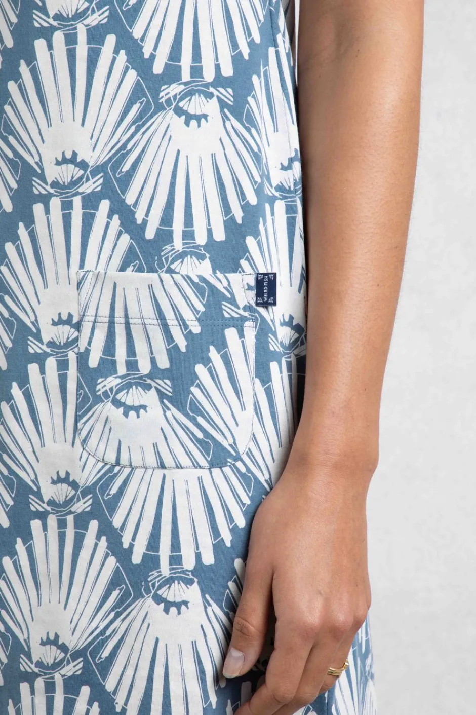 Weird Fish Dresses|Tallahassee Organic Jersey Dress Arona