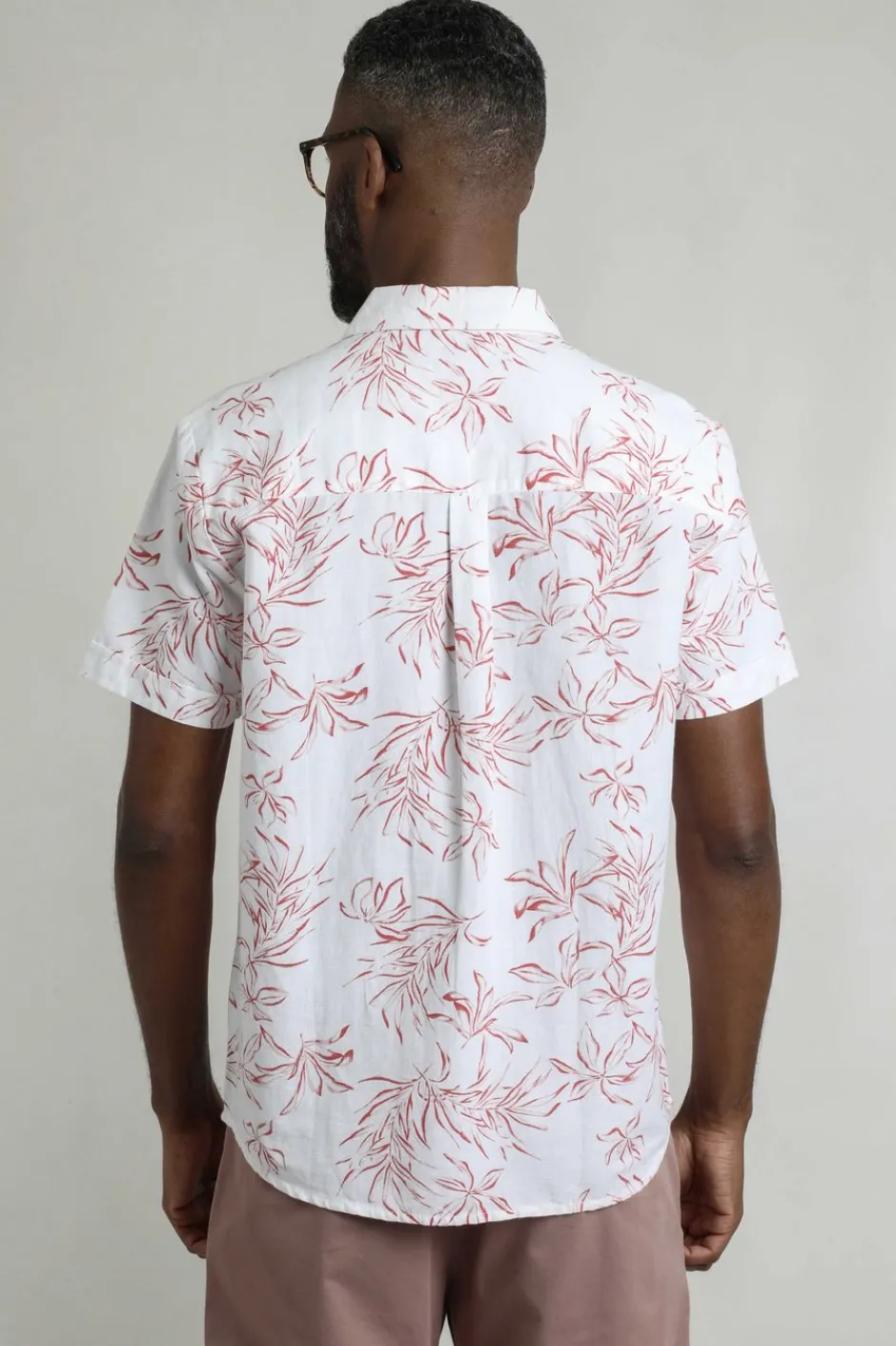 Weird Fish Shirts|Linen|Tarim Linen Rich Hawaiian Shirt Red