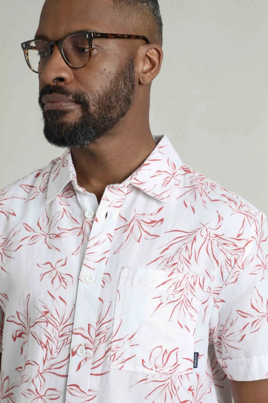 Weird Fish Shirts|Linen|Tarim Linen Rich Hawaiian Shirt Red