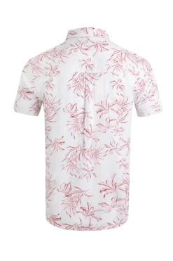 Weird Fish Shirts|Linen|Tarim Linen Rich Hawaiian Shirt Red