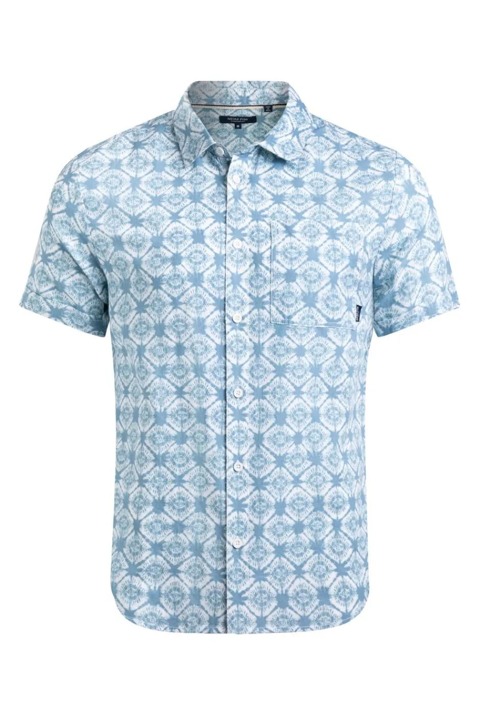 Weird Fish Shirts|Linen|Tarim Linen Rich Hawaiian Shirt Faded Denim
