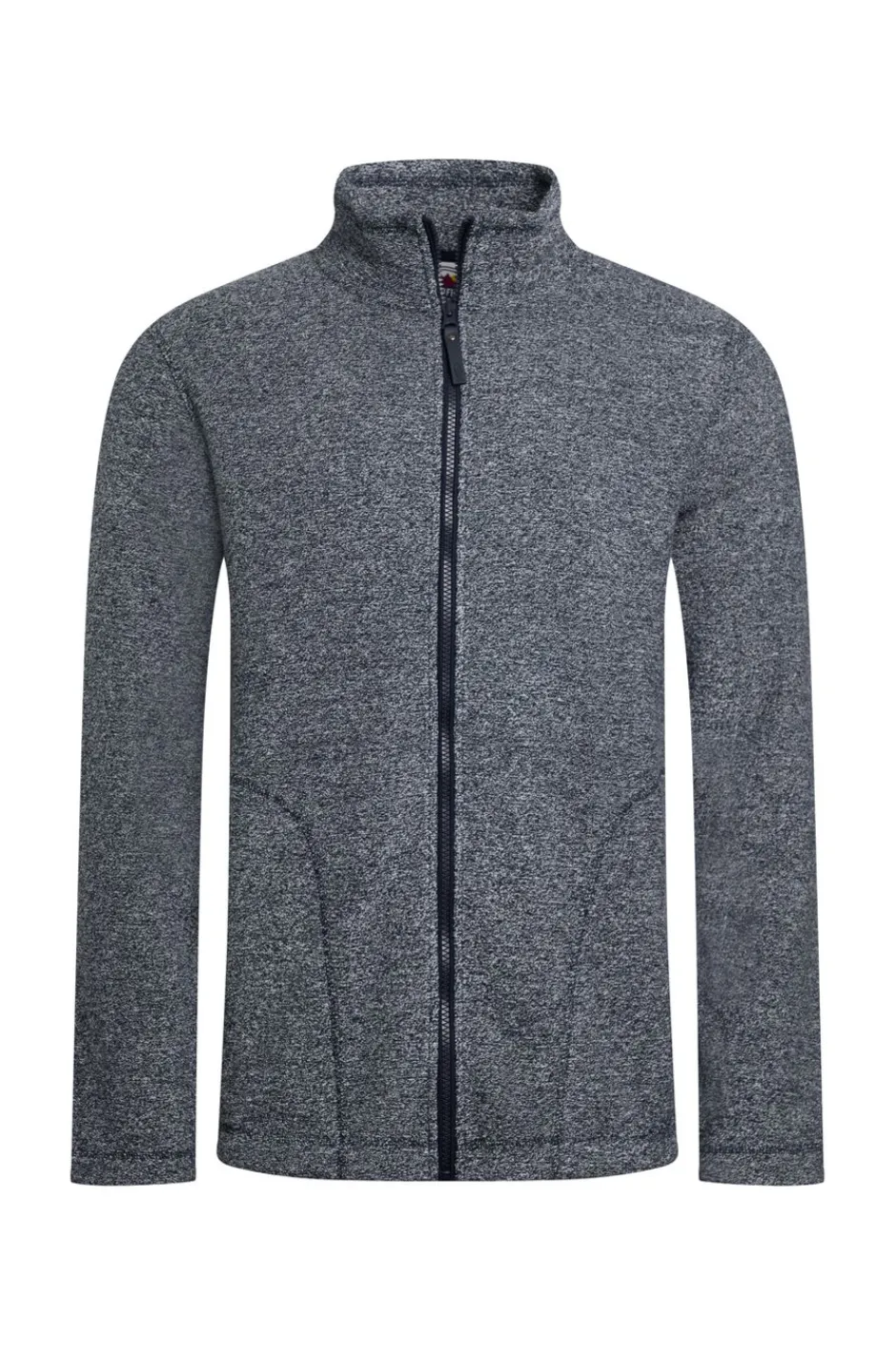 Weird Fish Fleece|Thames Eco Full Zip Snow Marl Fleece Navy