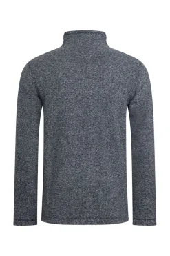 Weird Fish Fleece|Thames Eco Full Zip Snow Marl Fleece Navy