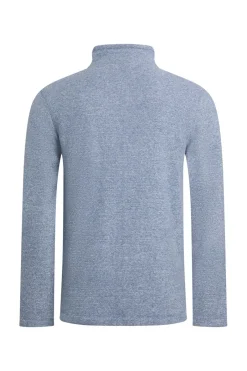 Weird Fish Fleece|Thames Eco Full Zip Snow Marl Fleece Mid Blue