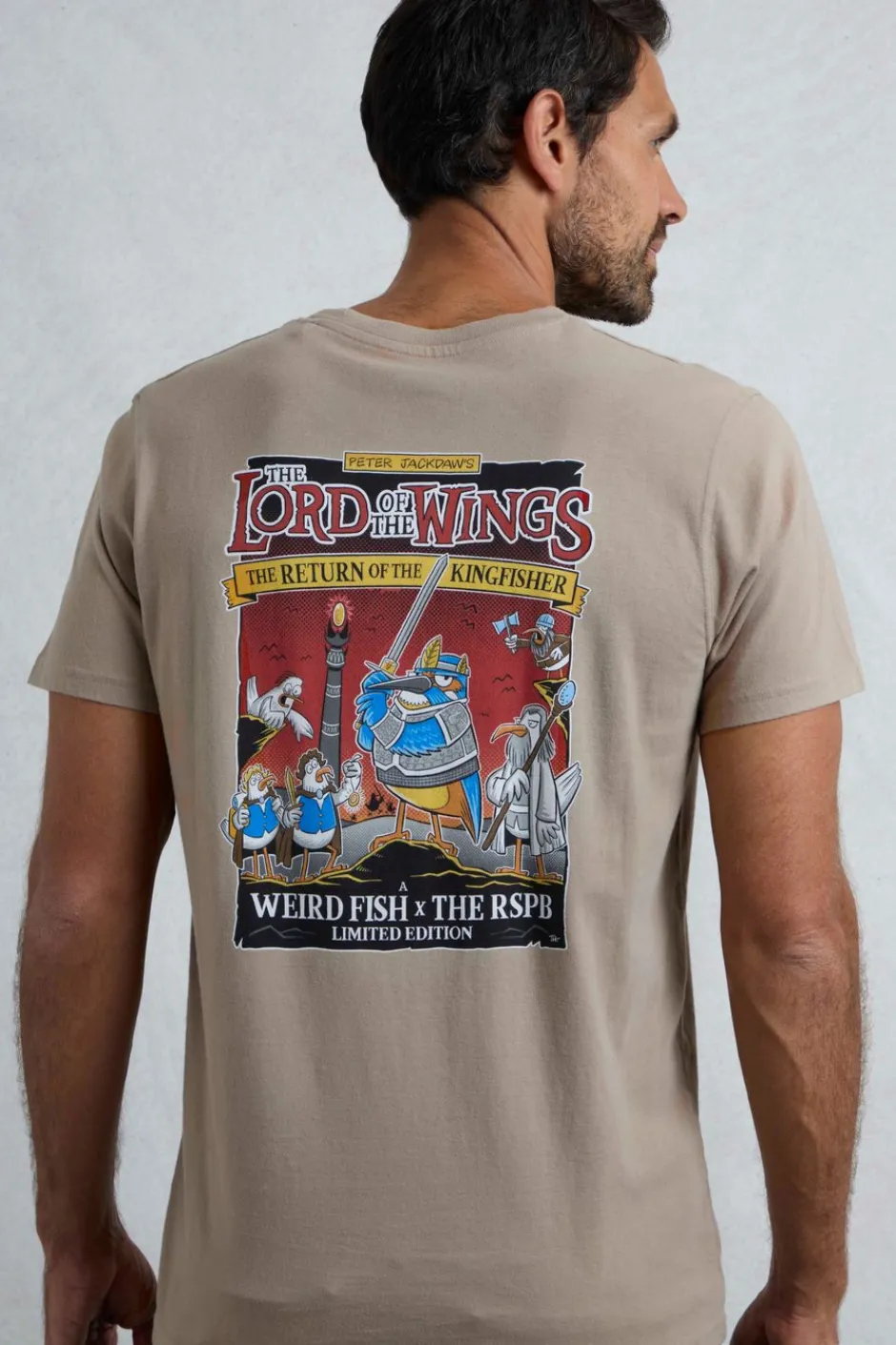 Weird Fish T-Shirts|The Lord of The Wings Back Print RSPB Collaboration Artist T-Shirt Flint Stone