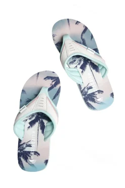 Weird Fish Flipflops And Footwear|Flipflops And Footwear|Thurleston Printed Flip Flops Aqua Marine