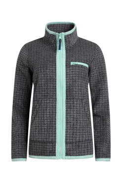 Weird Fish Fleece|Tilly Eco Full Zip Grid Fleece Navy