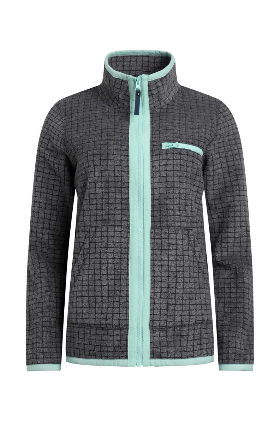 Weird Fish Fleece|Tilly Eco Full Zip Grid Fleece Navy