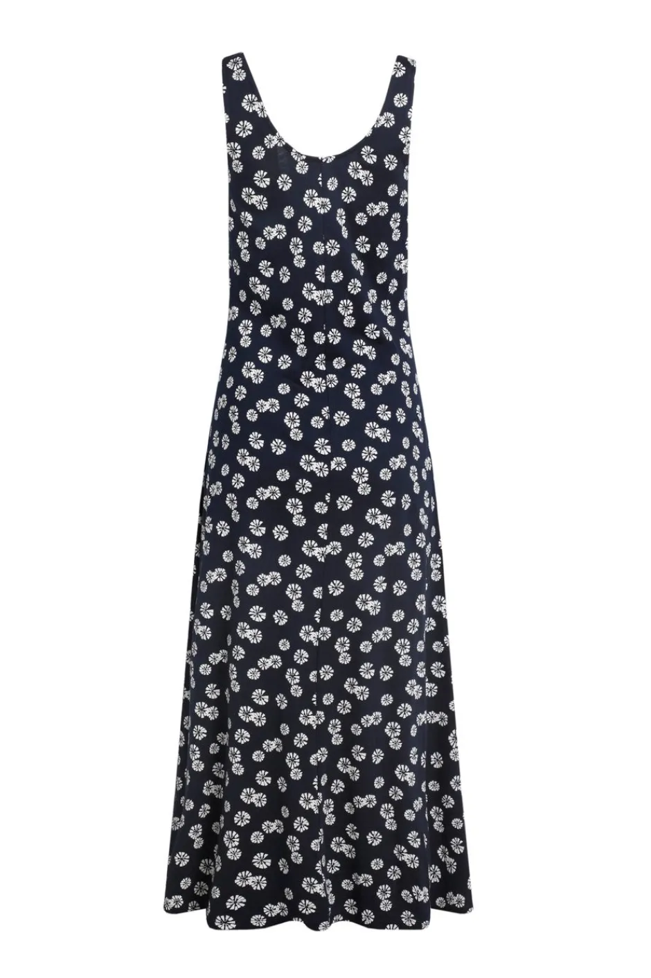 Weird Fish Dresses|Tivoli Printed Jersey Dress Navy Blue