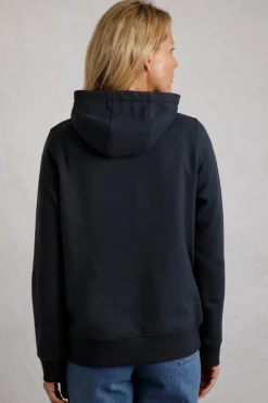 Weird Fish Sweatshirts & Hoodies|Topaz Eco Horse Front Print Popover Hoodie Navy