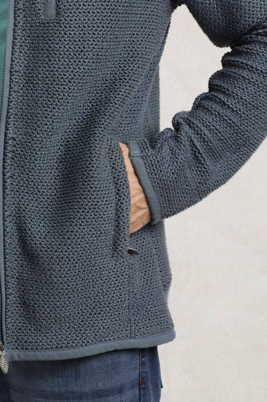 Weird Fish Sweatshirts & Hoodies|Transom Eco Full Zip Macaroni Dusty Blue