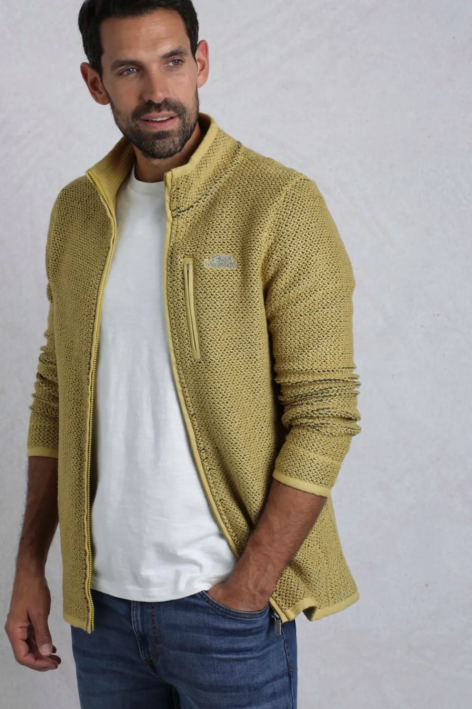 Weird Fish Sweatshirts & Hoodies|Transom Eco Full Zip Macaroni Antique Moss