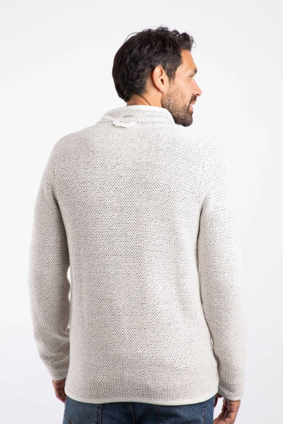 Weird Fish Sweatshirts & Hoodies|Transom Eco Full Zip Macaroni Ecru