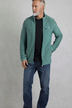 Weird Fish Sweatshirts & Hoodies|Transom Eco Full Zip Macaroni Mineral Blue