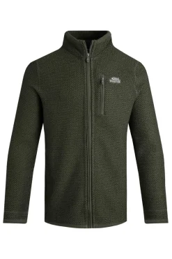 Weird Fish Sweatshirts & Hoodies|Transom Full Zip Eco Macaroni Sweatshirt Deep Lichen Green