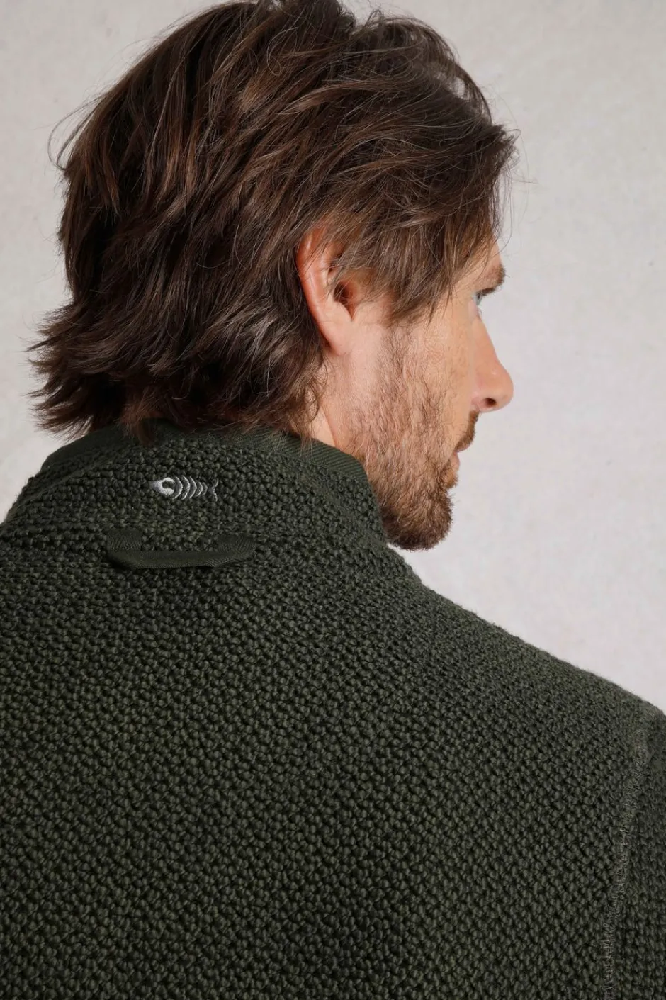 Weird Fish Sweatshirts & Hoodies|Transom Full Zip Eco Macaroni Sweatshirt Deep Lichen Green
