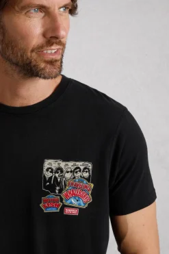Weird Fish T-Shirts|Travelling Whaleburys Back Print Artist T-Shirt Black