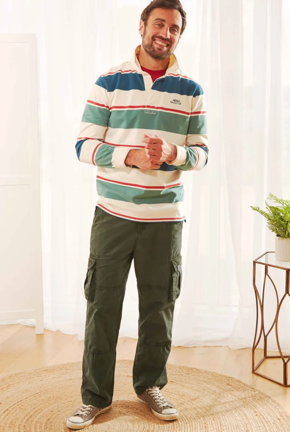 Weird Fish Trousers & Jeans|Turner Cargo Trousers Fir Green