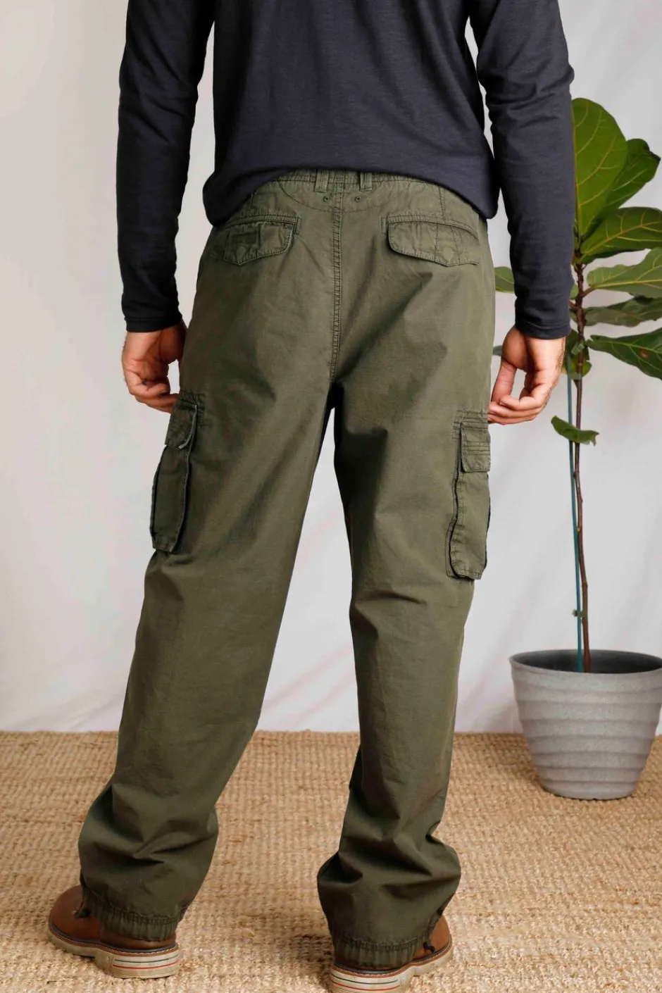 Weird Fish Trousers & Jeans|Turner Cargo Trousers Fir Green