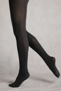Weird Fish Socks & Tights|Socks & Tights|Una Plain Tights Charcoal Marl