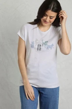 Weird Fish Tunics|Tops & T-Shirts|Walkies Organic Cotton Slub T-Shirt White