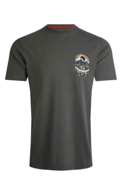 Weird Fish T-Shirts|Wanderful Heritage Wash Graphic T-Shirt Anthracite