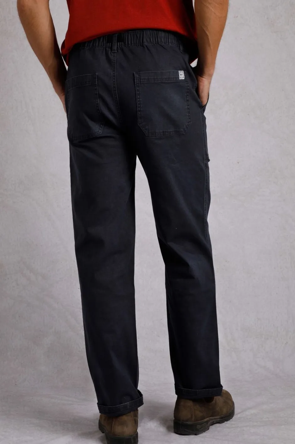 Weird Fish Trousers & Jeans|Warkworth Relaxed Casual Cargo Trousers Midnight