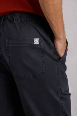 Weird Fish Trousers & Jeans|Warkworth Relaxed Casual Cargo Trousers Midnight