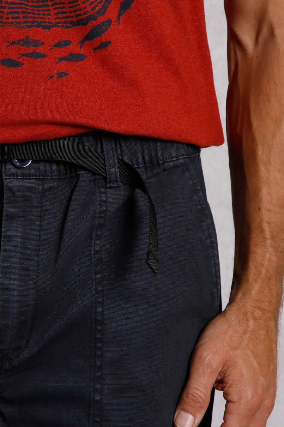 Weird Fish Trousers & Jeans|Warkworth Relaxed Casual Cargo Trousers Midnight
