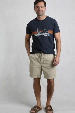Weird Fish Shorts|Weston Canvas Shorts Flint Stone
