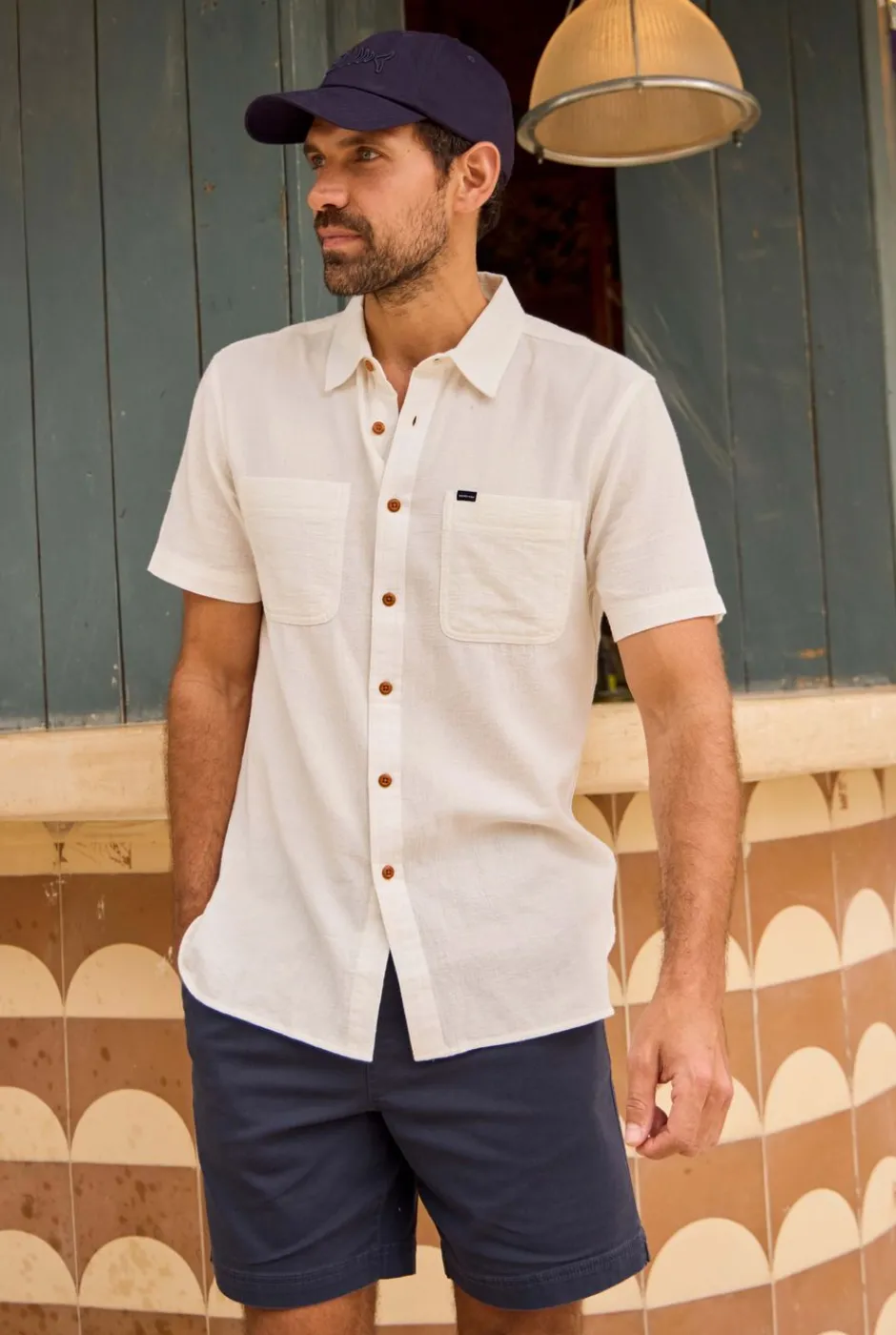Weird Fish Shorts|Weston Canvas Shorts Navy