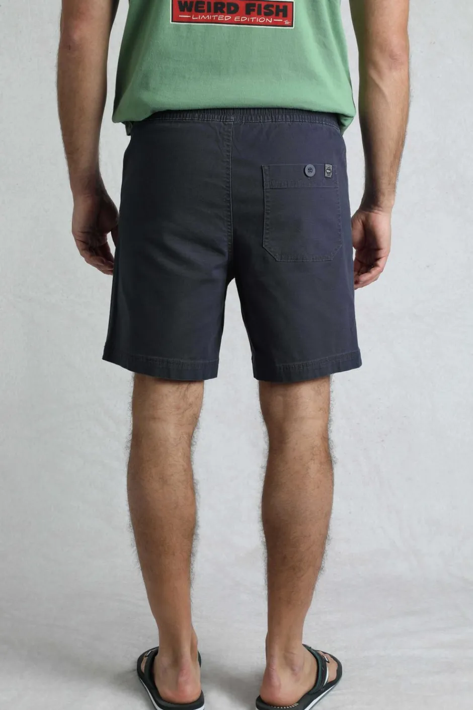 Weird Fish Shorts|Weston Canvas Shorts Navy