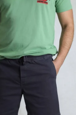 Weird Fish Shorts|Weston Canvas Shorts Navy