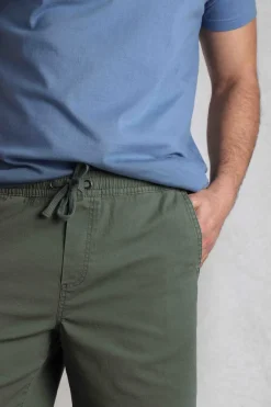 Weird Fish Shorts|Weston Relaxed Canvas Shorts Army Green