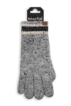 Weird Fish Caps & Scarves|Scarves & Caps|Whitehaven Flecked Gloves Storm Grey