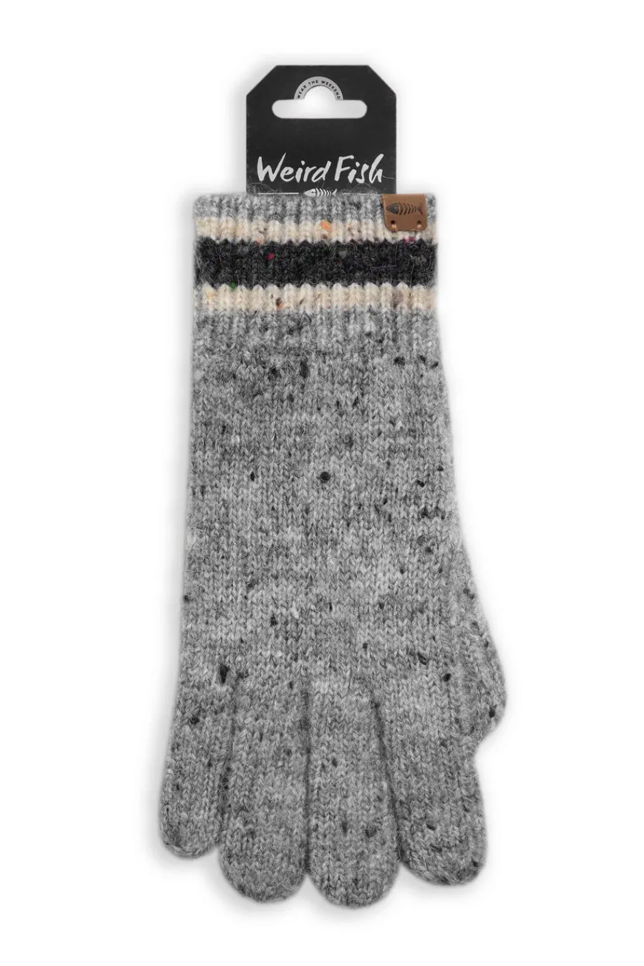 Weird Fish Caps & Scarves|Scarves & Caps|Whitehaven Flecked Gloves Storm Grey