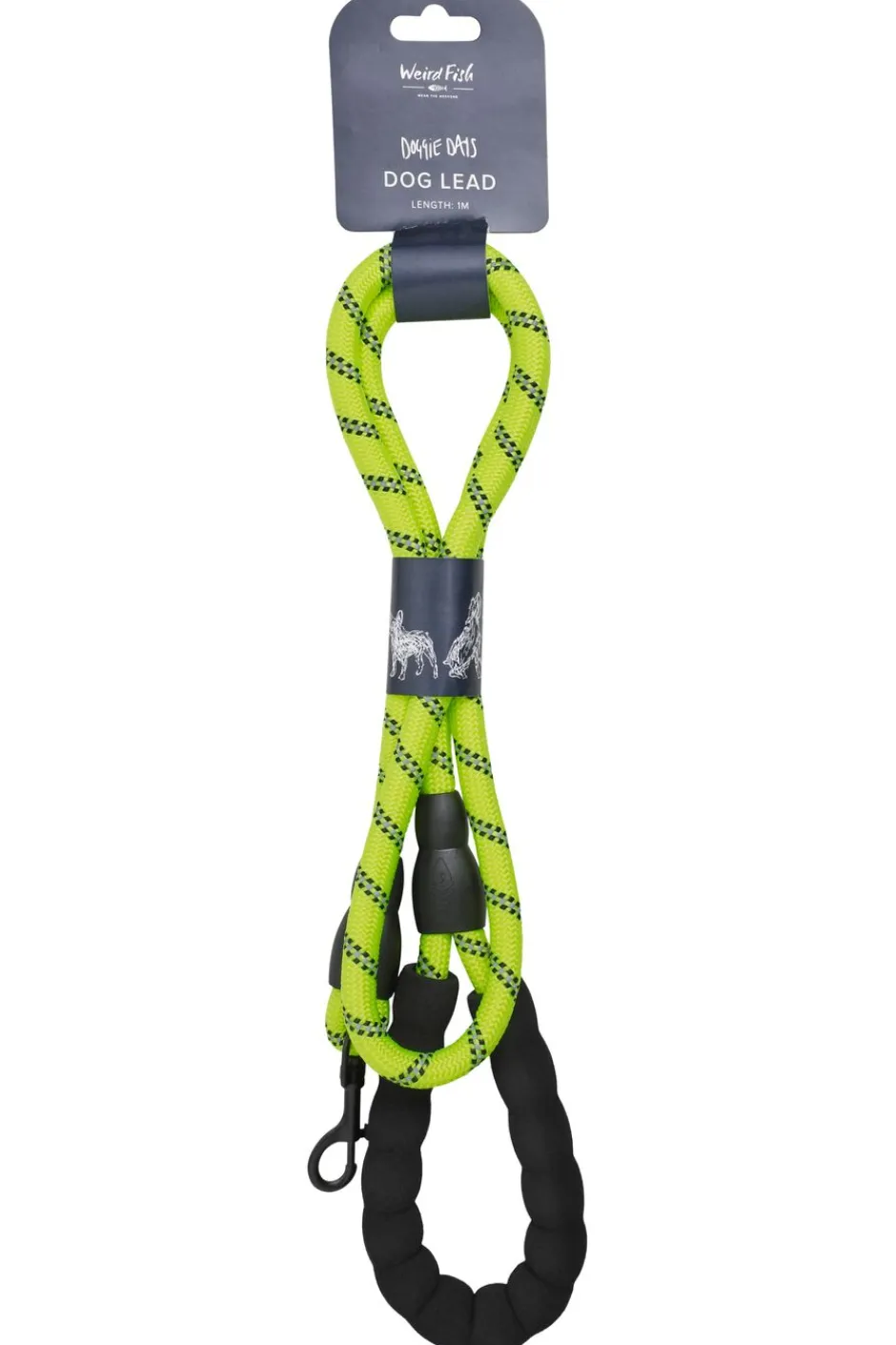 Weird Fish Caps & Scarves|Scarves & Caps|Wilf Reflective Rope Dog Lead Acid Lime