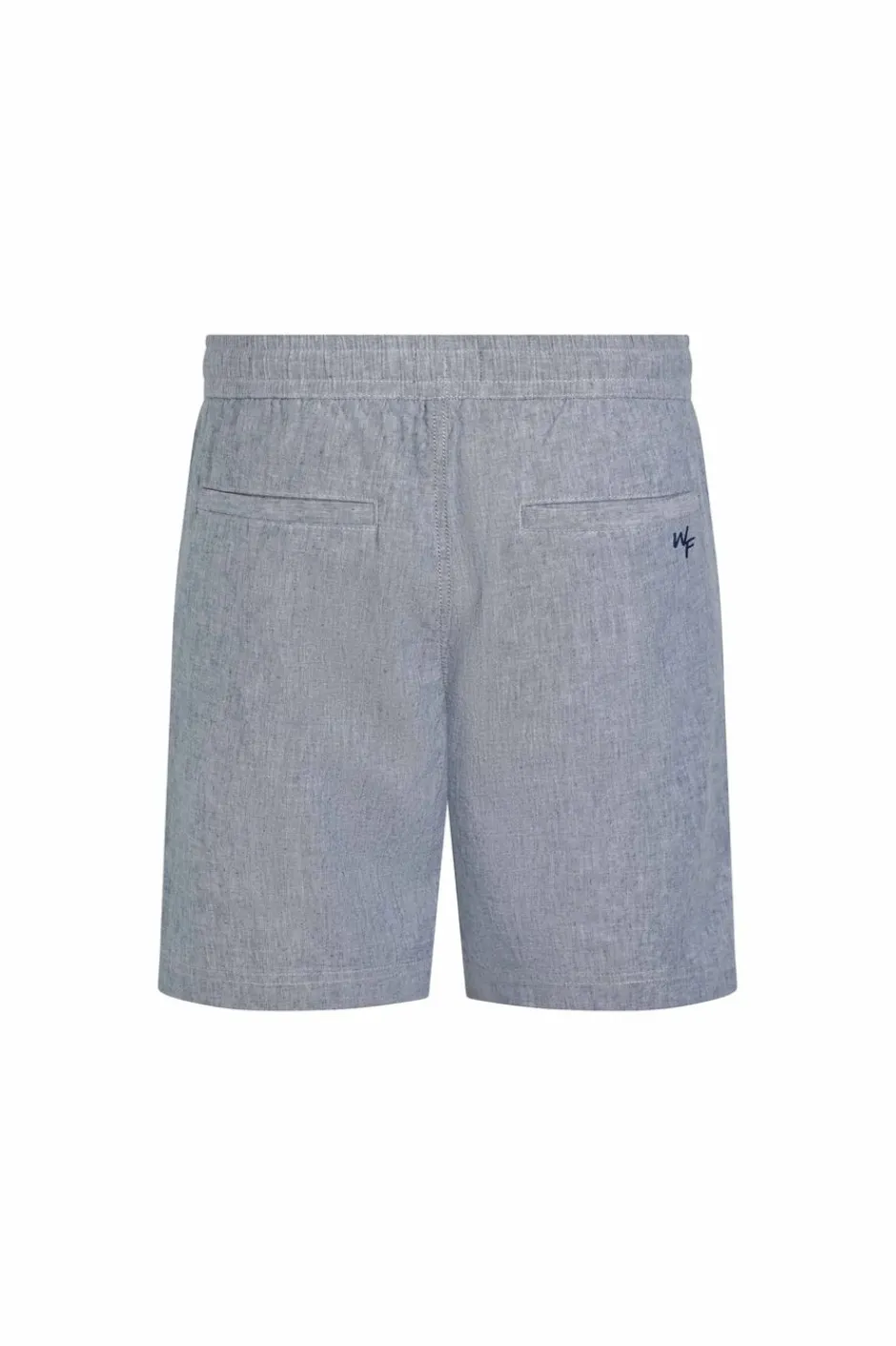Weird Fish Shorts|Linen|Winchester Relaxed Linen Rich Shorts Denim