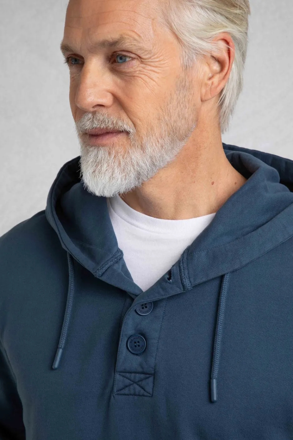 Weird Fish Sweatshirts & Hoodies|Woodside Sun-washed Loopback Hoodie Navy