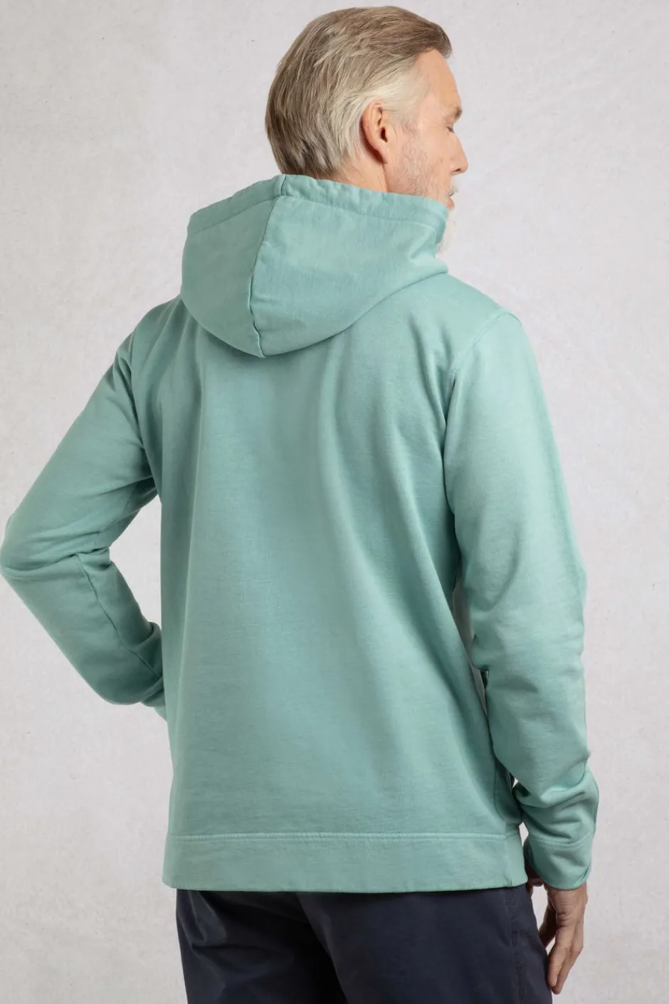 Weird Fish Sweatshirts & Hoodies|Woodside Sun-washed Loopback Hoodie Mineral Blue