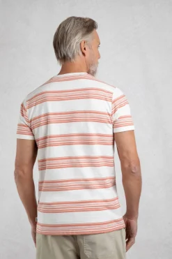 Weird Fish T-Shirts|Xavier Eco Crepe Stripe T-Shirt White