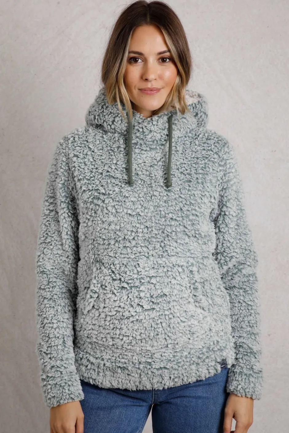 Weird Fish Fleece|Sweatshirts & Hoodies|Yara Cosy Fleece Hoodie Ivy